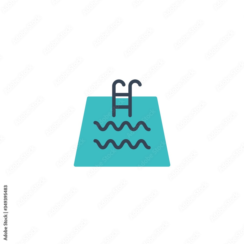 swimming pool icon vector illustration design swimming pool icon vector illustration design