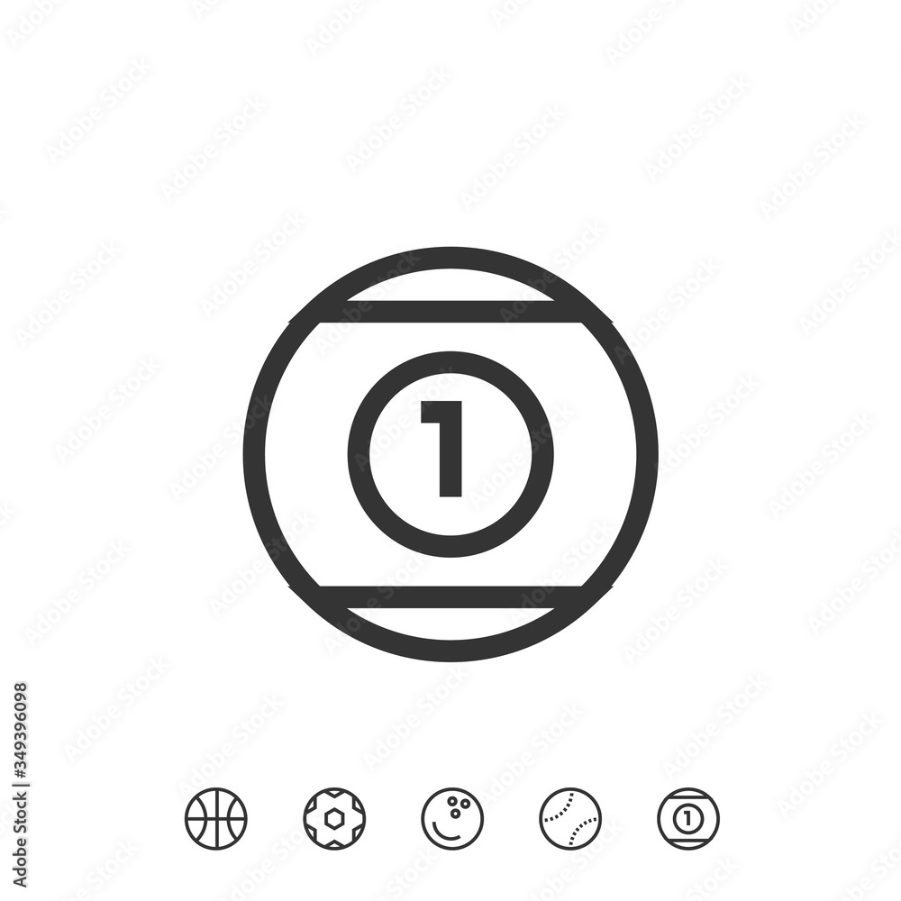 snookers ball icon vector illustration design snookers ball icon vector illustration design