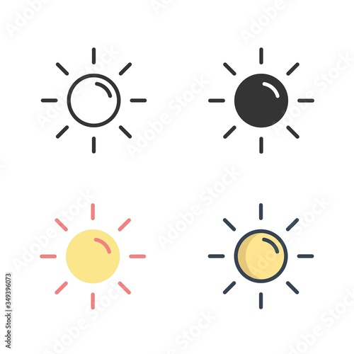 sun solar icon vector illustration design