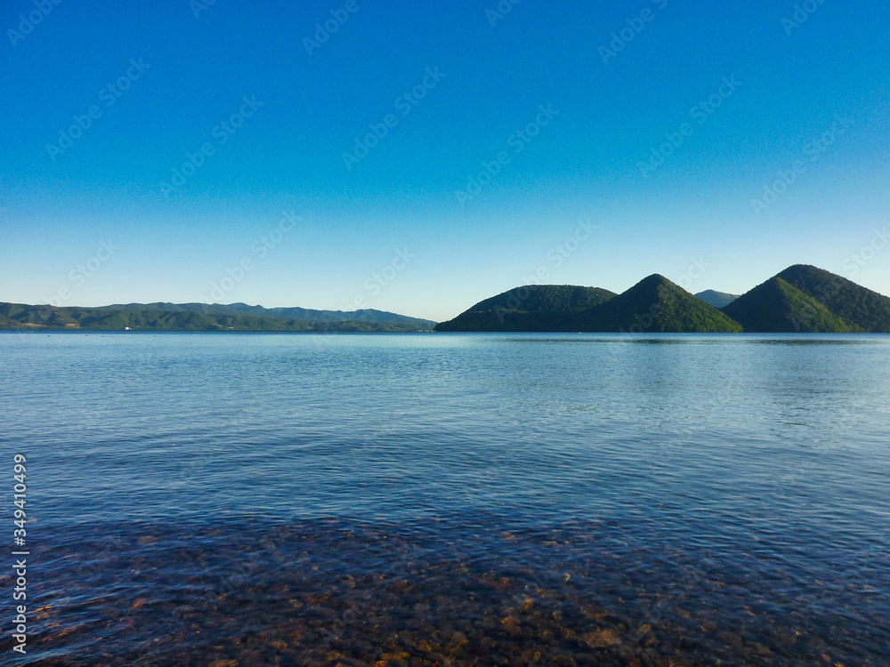 湖 洞爺湖 空 海 風景 青 山 自然 雲 海 山 美しい 景色stock Photo Adobe Stock