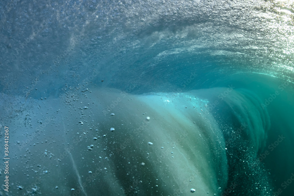 Fototapeta premium Underwater wave vortex, Sydney Australia