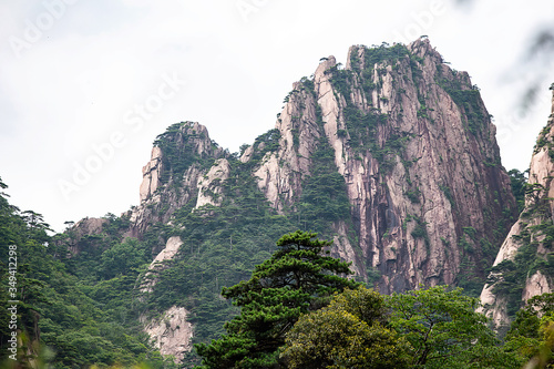  Anhui Province China-April 2018   Beautiful scenery of Huangshan Mountain in China