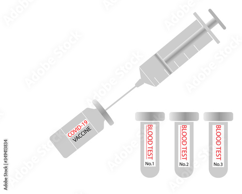 Medical syringe injection ,Medical equipment, covid - 19 vaccine