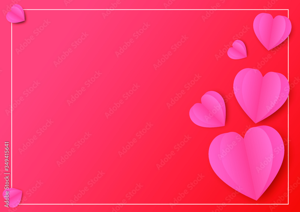 pink hearts background