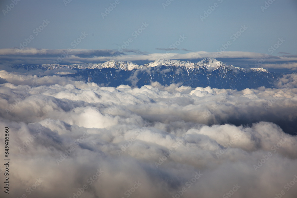 Fototapeta premium clouds over the mountains