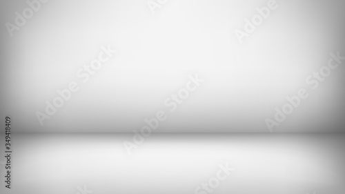 Abstract grey background. Empty room with spotlight effect. Vector EPS10 Graphic.