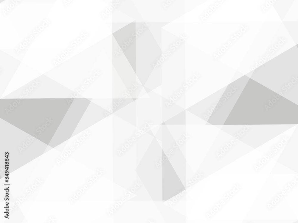 Fototapeta premium Abstract geometric or isometric gray polygon or low poly vector technology business concept background.