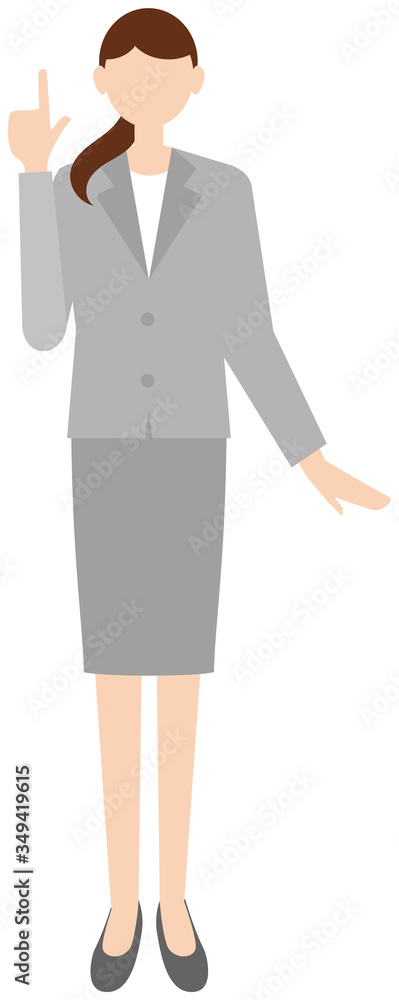 Vector image of business women in office uniform Vector image of business women in office uniform