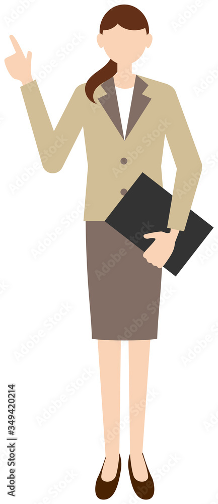 Vector image of business women in office uniform Vector image of business women in office uniform