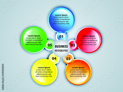 modern infographics options banner