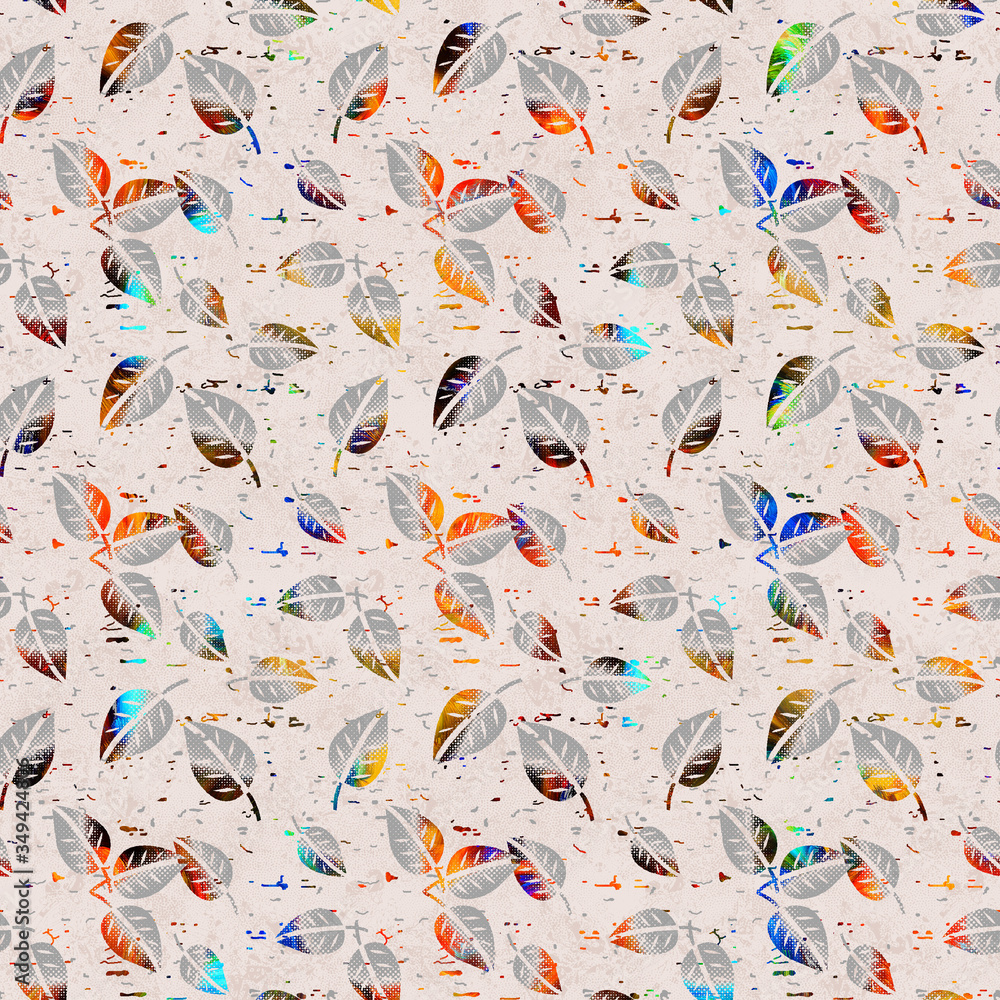 Seamless pattern with leafs.. Seamless pattern with leafs..