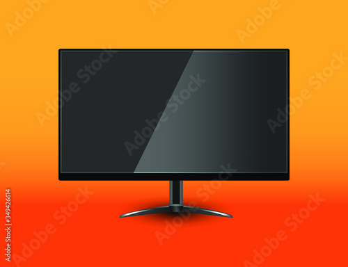 lcd tv monitor with reflection