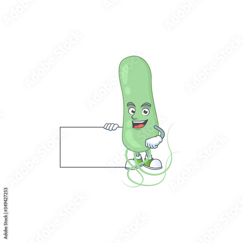 Aquificae cartoon drawing Thumbs up holding a white board