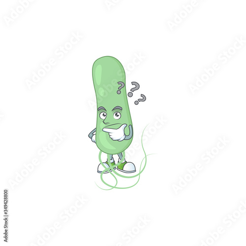mascot design concept of aquificae with confuse gesture