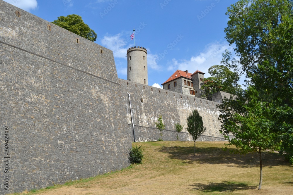 GERMANY, BIELEFELD-AUGUST 10, 2018: Residence of the count and ancient castle of Sparrenburg GERMANY, BIELEFELD-AUGUST 10, 2018: Residence of the count and ancient castle of Sparrenburg