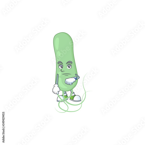Aquificae showing waiting gesture cartoon design concept