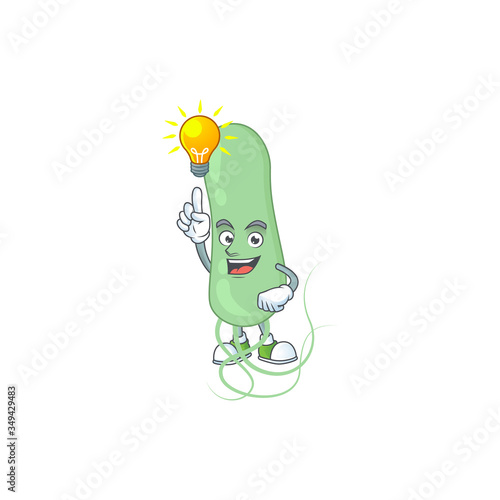 A brilliance aquificae cartoon design concept have an idea