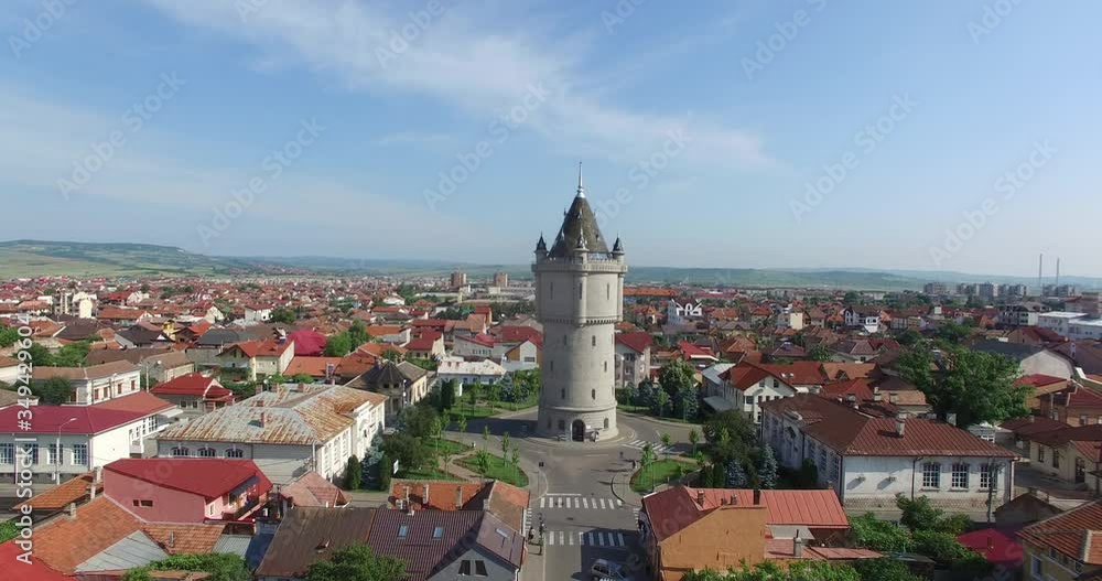 Aerial view of Water tower in Drobeta Turnu Severin Aerial view of Water tower in Drobeta Turnu Severin