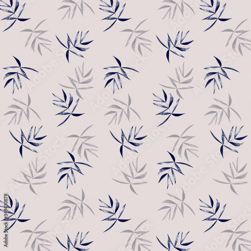 Seamless pattern with leafs..