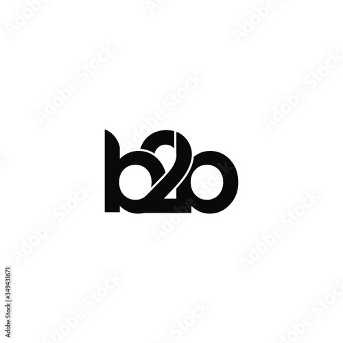 b2b letter original monogram logo design