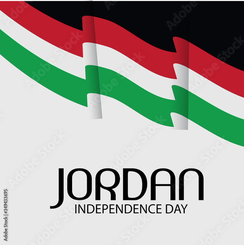 Vector illustration of a background a poster for Jordan Independence Day. Free Download Vector illustration of a background a poster for Jordan Independence Day. - GFXLoad