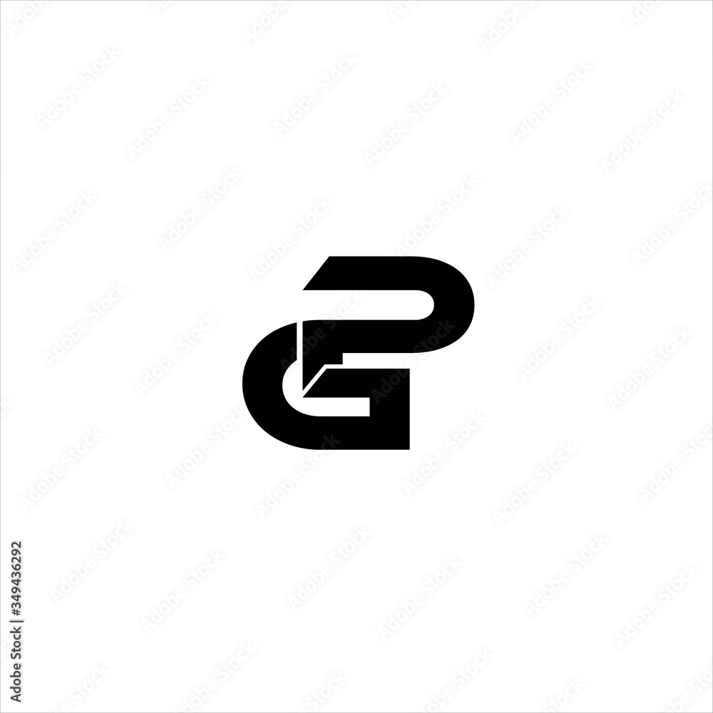 Initial letter gp logo template design Royalty Free Vector Initial letter gp logo template design Royalty Free Vector