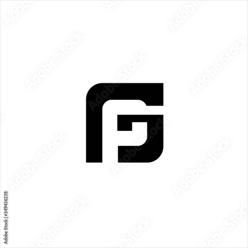  letter Gp logo design vector image , gp  logo icon design template elements vector image, logo gp , letter gp 