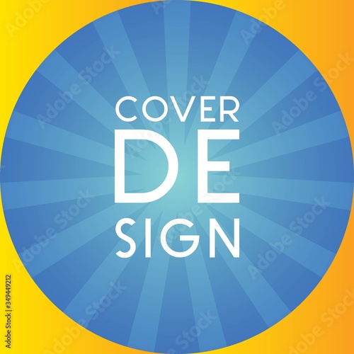Cover Design with geometric shape and gradient color