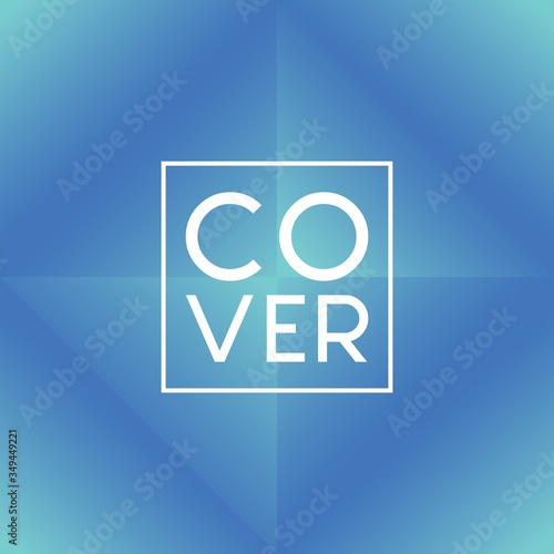 Cover Design with geometric shape and gradient color