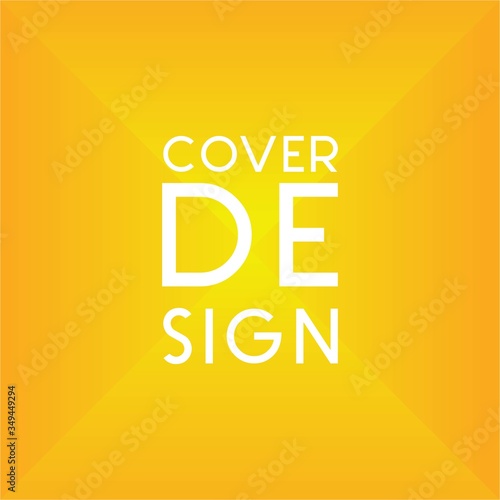 Cover Design with geometric shape and gradient color