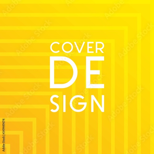 Cover Design with geometric shape and gradient color