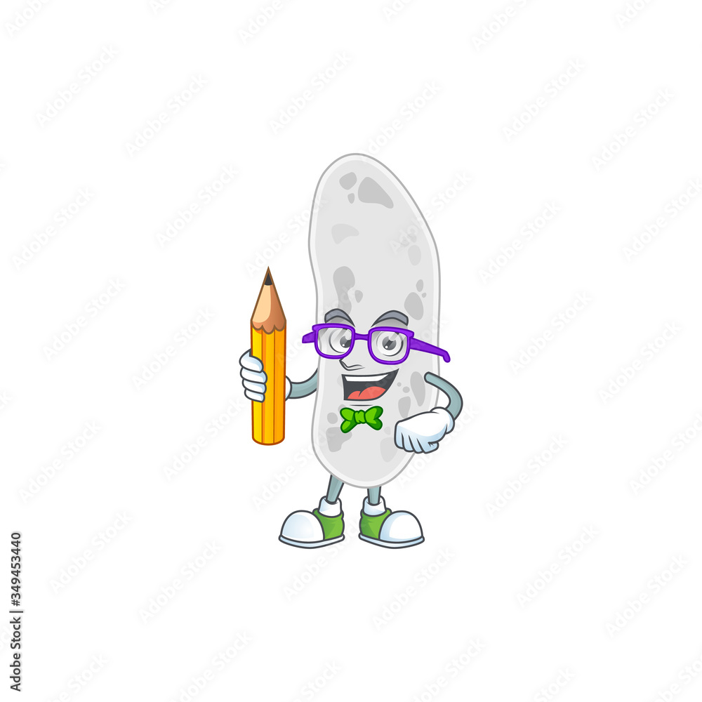 Gemmatimonadetes student Mascot design concept studying at home Gemmatimonadetes student Mascot design concept studying at home