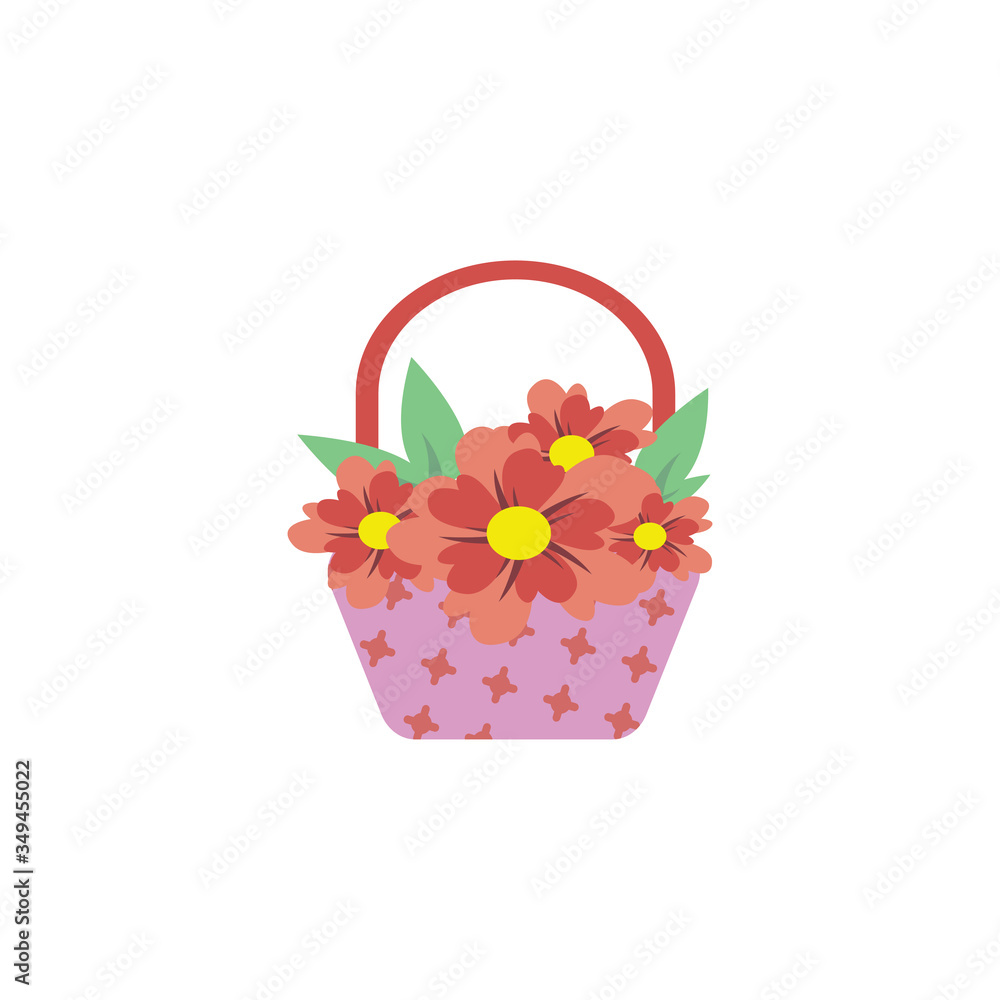 Flower graphic design template vector isolated Flower graphic design template vector isolated