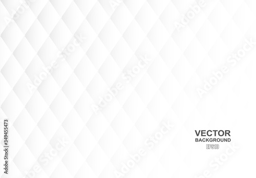Abstract. Paper crease diamond white Background ,light and shadow .Vector.