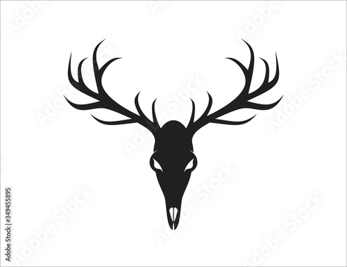 Fotografija deer logo design vector ilustration