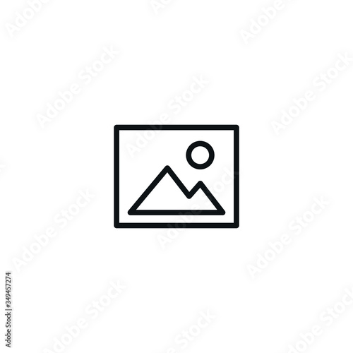 Picture vector icon, image symbol. Modern, simple flat sign for website or mobile app © Lennert