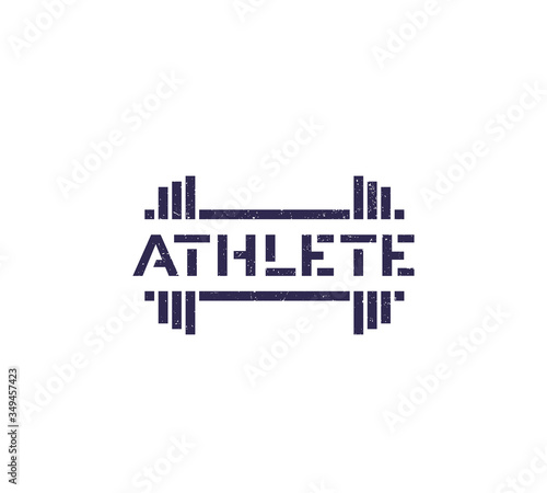 Athlete, vector design