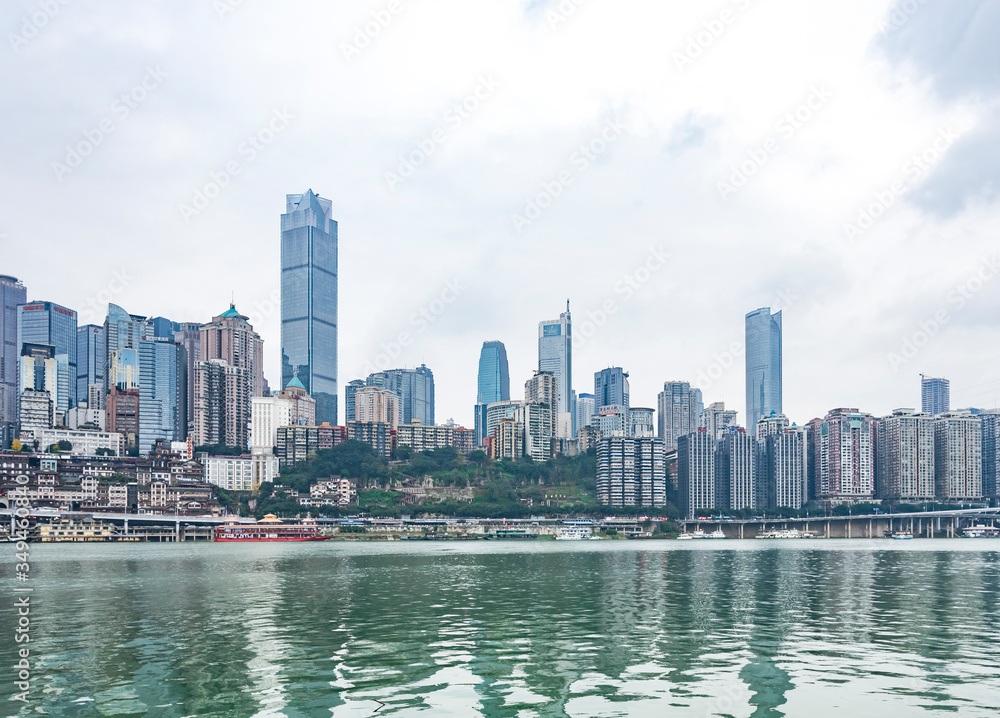 Fototapeta premium chongqing skyline at dusk