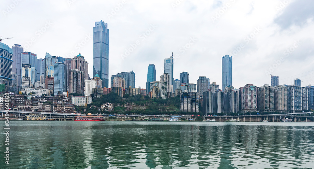 Fototapeta premium chongqing skyline at dusk