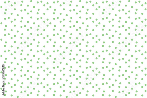 Polka with green dots soft simple seamless pattern