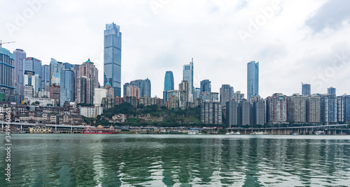 chongqing skyline at dusk