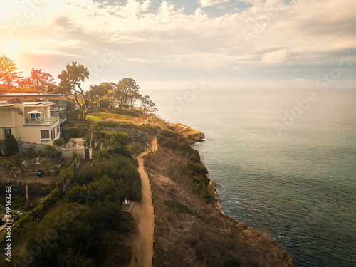 Φωτογραφία Aerial view of La Jolla coastline in San Diego