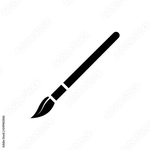Paint brush, canvas icon