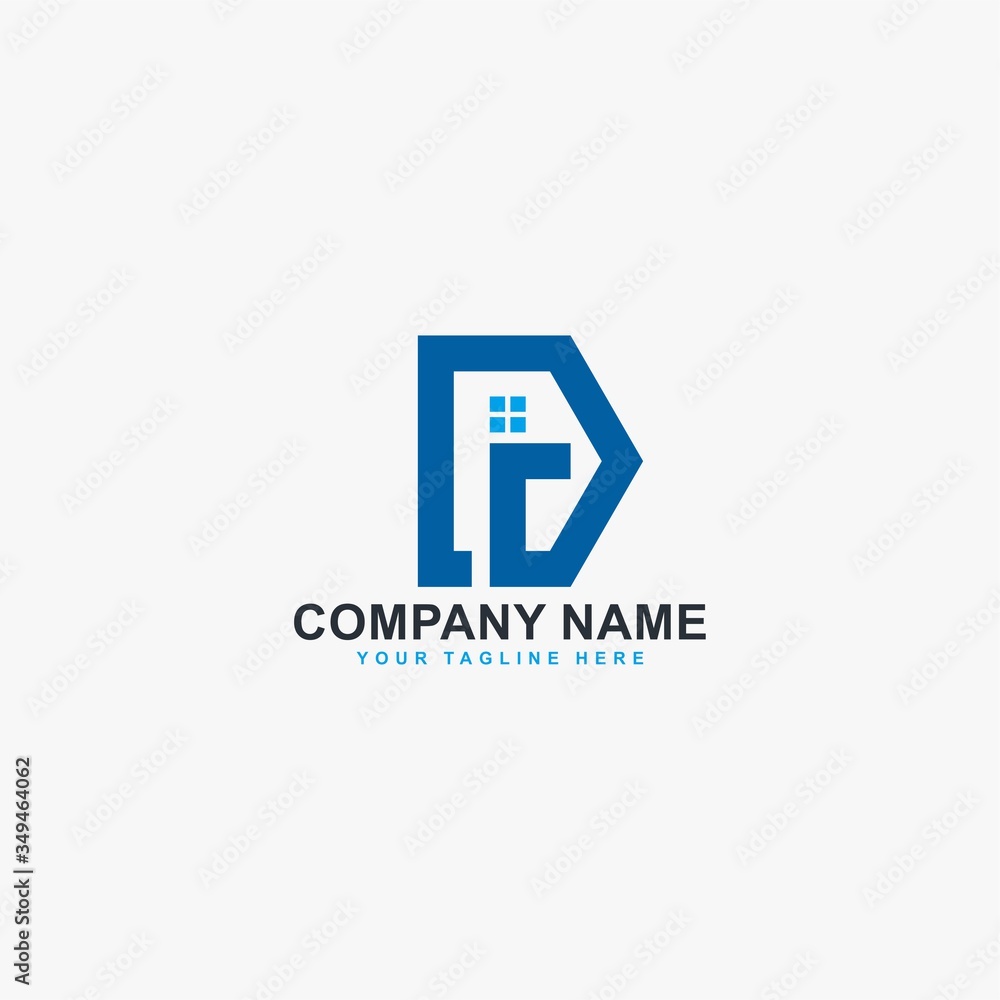 Letter DG logo design vector. Real estate abstract symbol. Monogram D-type logo. Outline the home icon vector. Letter DG logo design vector. Real estate abstract symbol. Monogram D-type logo. Outline the home icon vector.