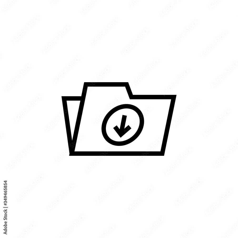 Archive, File, directory, document, folder, storage icon in outline style on white background Archive, File, directory, document, folder, storage icon in outline style on white background