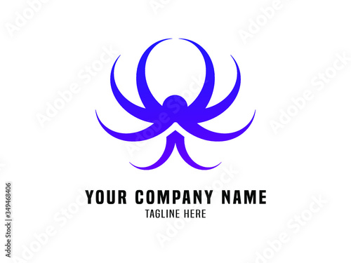 Abstract Logo Vector Gradient Spider
