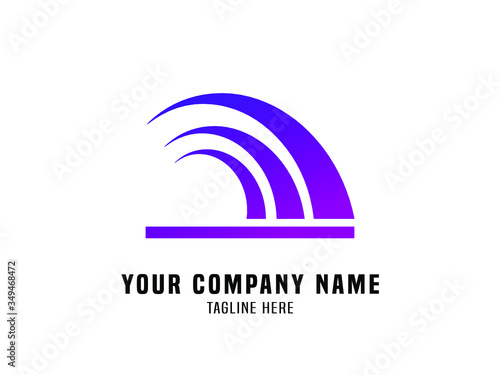 Abstract Logo Vector Gradient Propeller