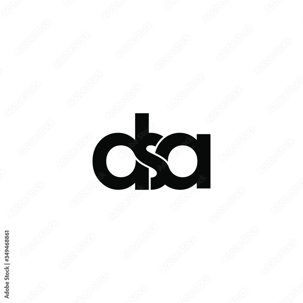 dsa letter original monogram logo design dsa letter original monogram logo design