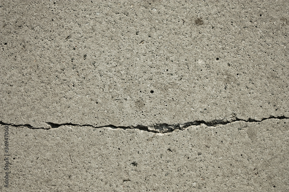 Obraz premium cracks in concrete slabs