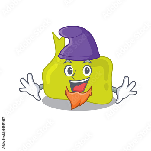 An adorable cartoon design of pituitary as an Elf fairytale character